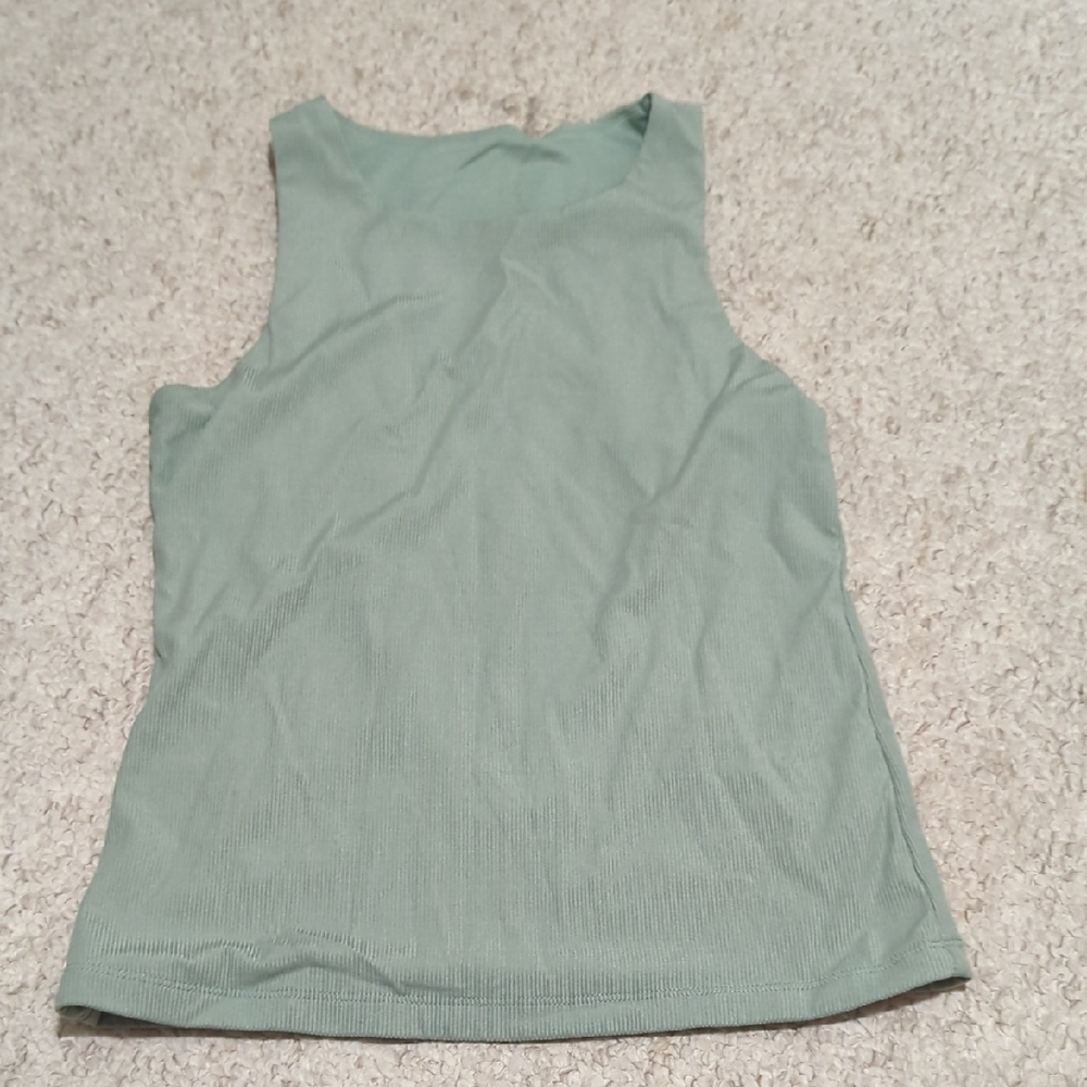 Sleeveless Green Top